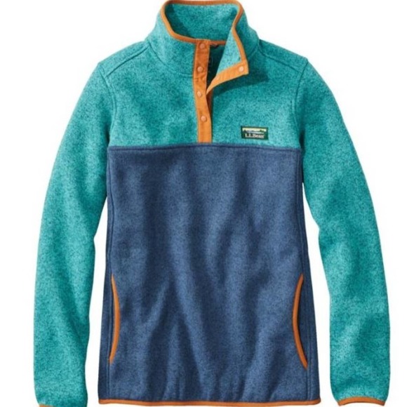 L.L. Bean Jackets & Coats Ll Bean Womens Sweater Fleece Snap